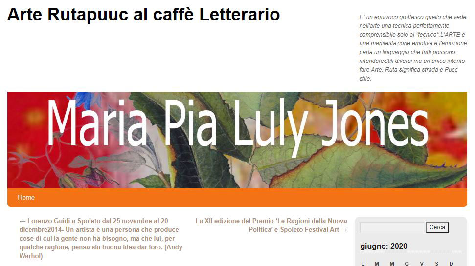 Stampa - Arte Rutapuuc al caffè Letterario - Dicembre 2014
