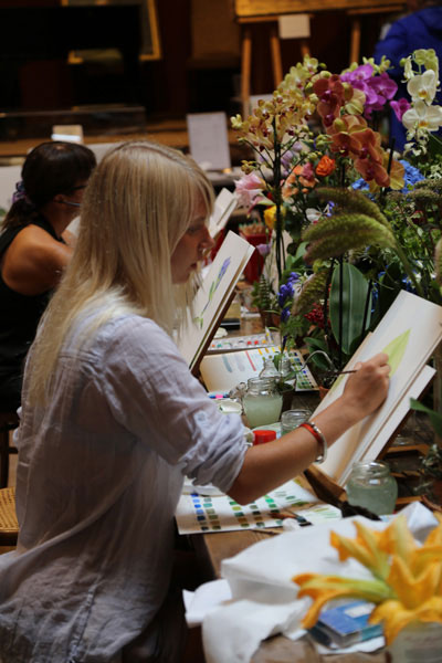 Mostre - Corsi di illustrazione floreale Museo Biblioteca Clarence Bicknell, Bordighera - Agosto 2014