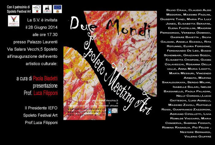 Mostre - Spoleto Festival Art, Todi – premio Rosa Canina - 2014-06-28